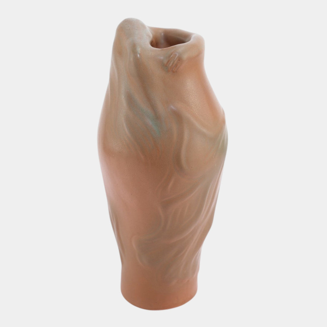 Van Briggle 1920s Vintage Arts And Crafts Pottery Brown Lorelei Ceramic Vase - Just Art Pottery
