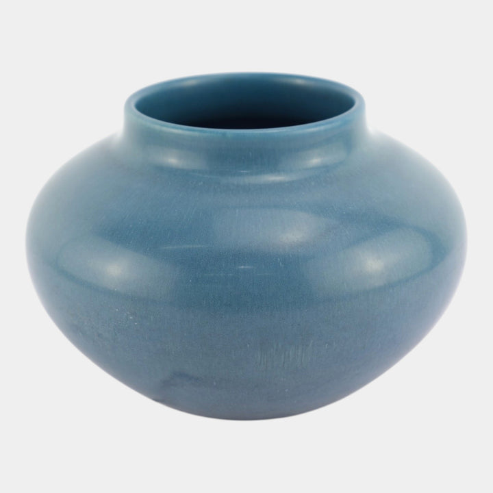 Rookwood 1925 Vintage Arts And Crafts Pottery Blue Ceramic Vase 1929 - Just Art Pottery