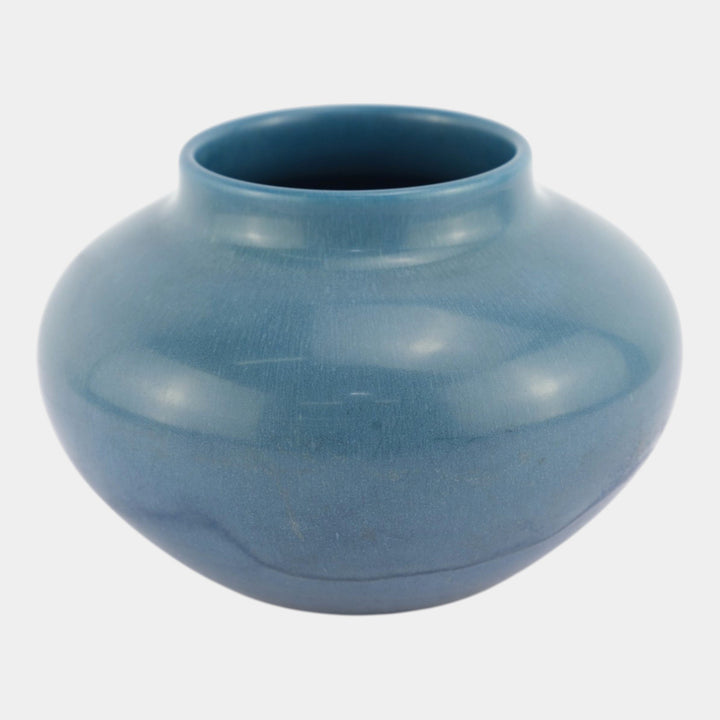 Rookwood 1925 Vintage Arts And Crafts Pottery Blue Ceramic Vase 1929 - Just Art Pottery
