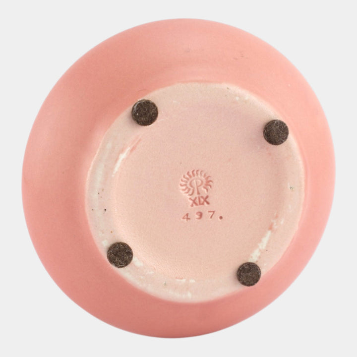 Rookwood 1919 Vintage Art Deco Pottery Pink Ceramic Vase 497 - Just Art Pottery
