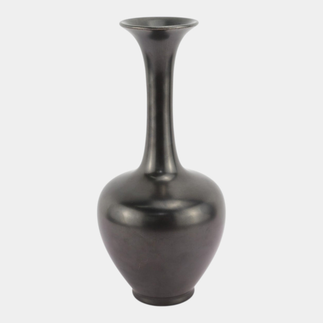 Rookwood 1950s Mid Century Modern Pottery Black Ceramic Bud Vase 778 - Just Art Pottery