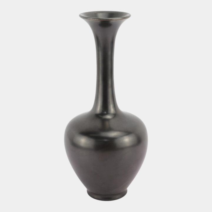 Rookwood 1950s Mid Century Modern Pottery Black Ceramic Bud Vase 778 - Just Art Pottery