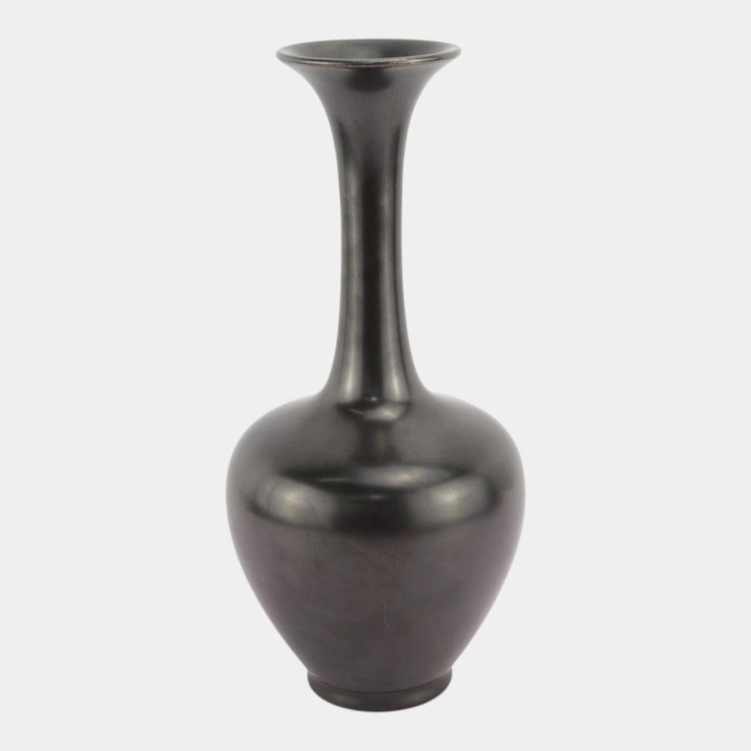 Rookwood 1950s Mid Century Modern Pottery Black Ceramic Bud Vase 778 - Just Art Pottery