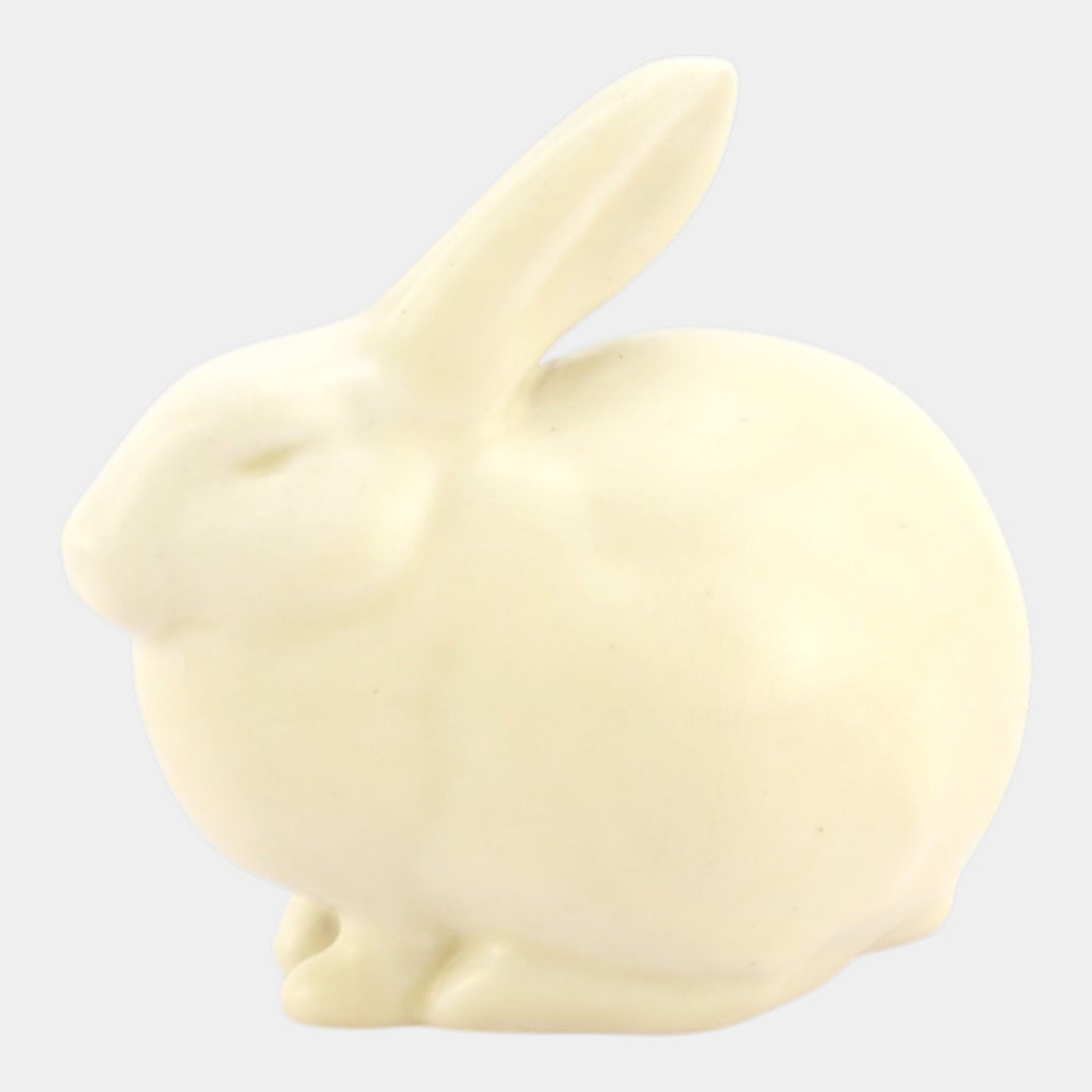 Rookwood 1931 Vintage Art Pottery Matte White Rabbit Paperweight Figurine 6160 - Just Art Pottery
