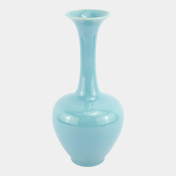 Rookwood 1945 Mid Century Modern Pottery Glossy Blue Ceramic Vase 778 - Just Art Pottery
