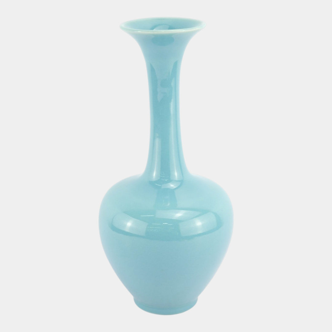 Rookwood 1945 Mid Century Modern Pottery Glossy Blue Ceramic Vase 778 - Just Art Pottery