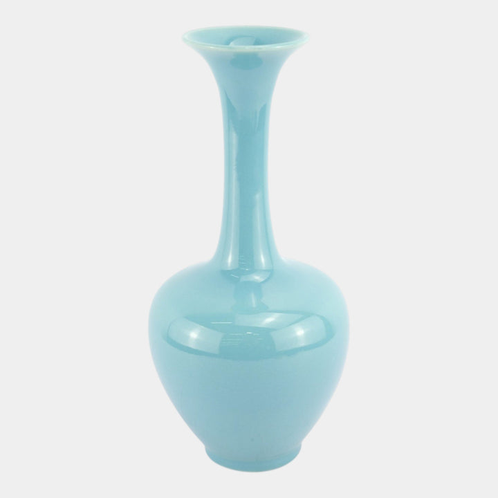 Rookwood 1945 Mid Century Modern Pottery Glossy Blue Ceramic Vase 778 - Just Art Pottery