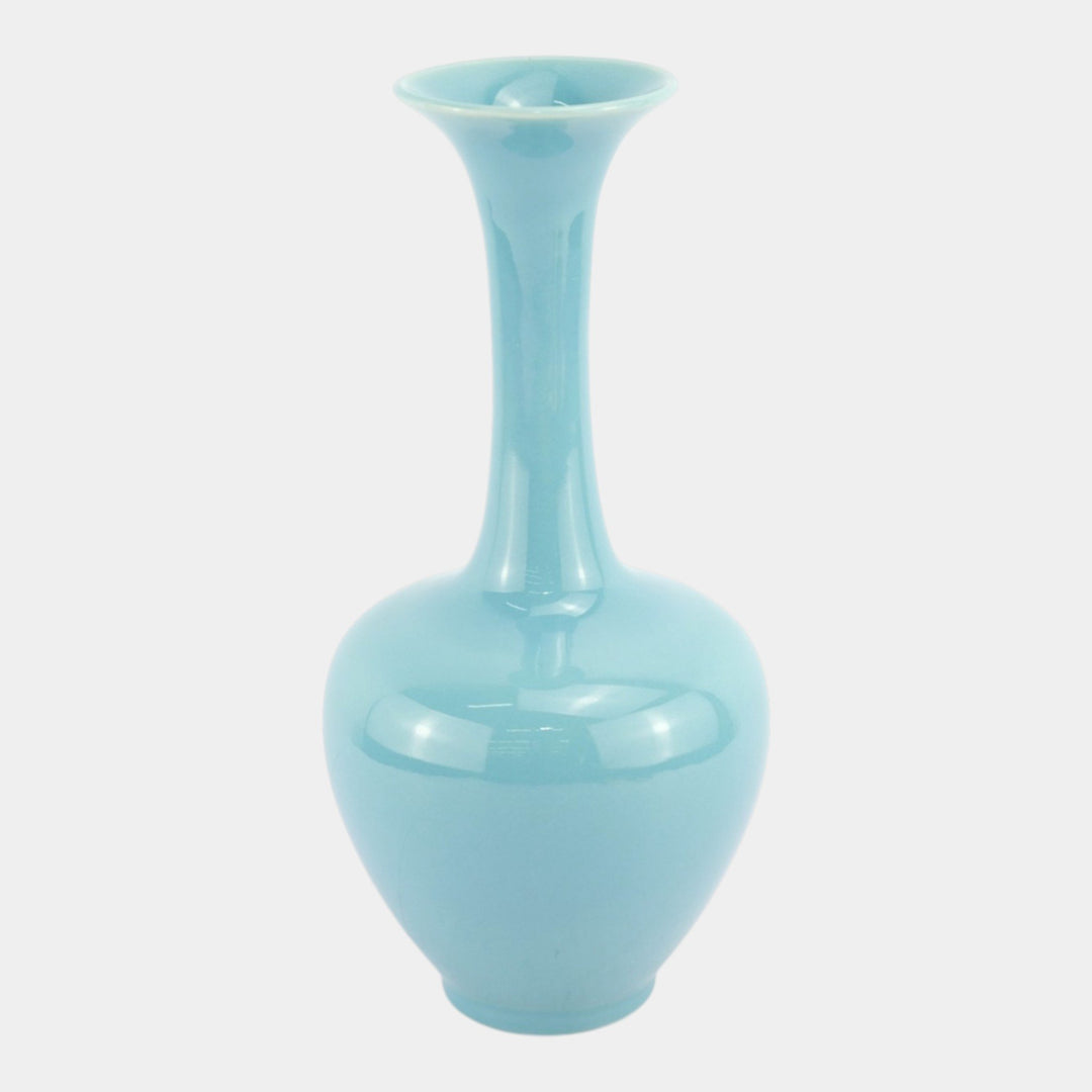Rookwood 1945 Mid Century Modern Pottery Glossy Blue Ceramic Vase 778 - Just Art Pottery