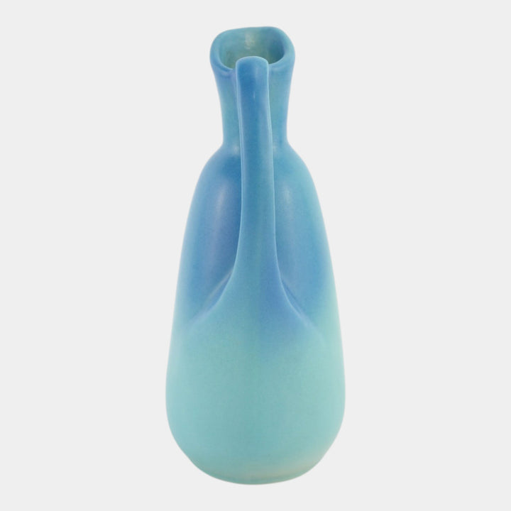 Van Briggle 1940s Vintage Art Deco Pottery Ming Blue Ceramic Ewer - Just Art Pottery