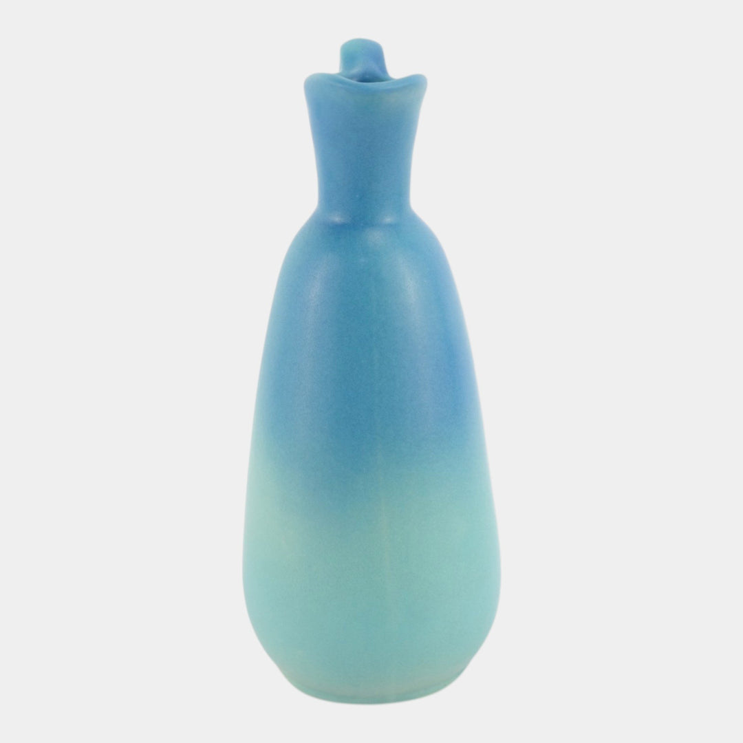 Van Briggle 1940s Vintage Art Deco Pottery Ming Blue Ceramic Ewer - Just Art Pottery