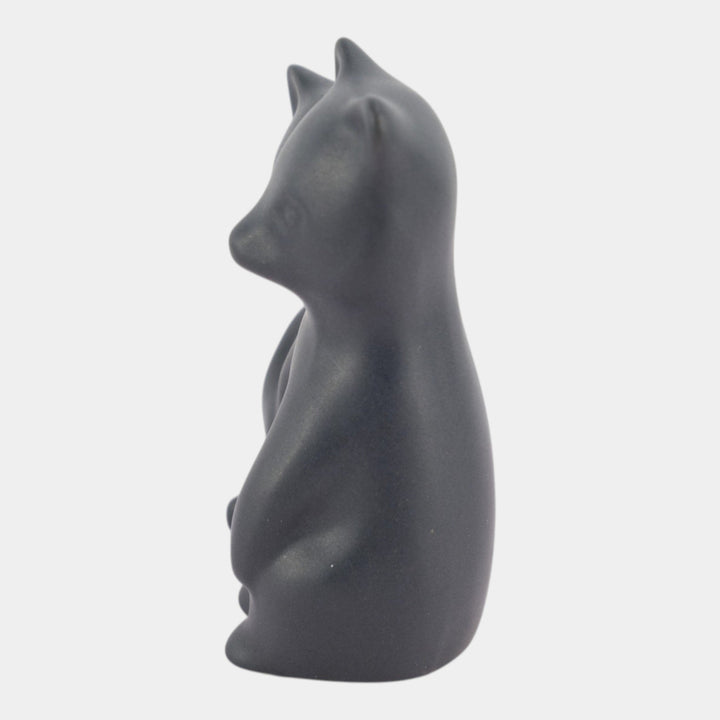 Pigeon Forge Tennessee 1998 Mid Century Modern Black Bear Cubs Ceramic Figurine - Just Art Pottery