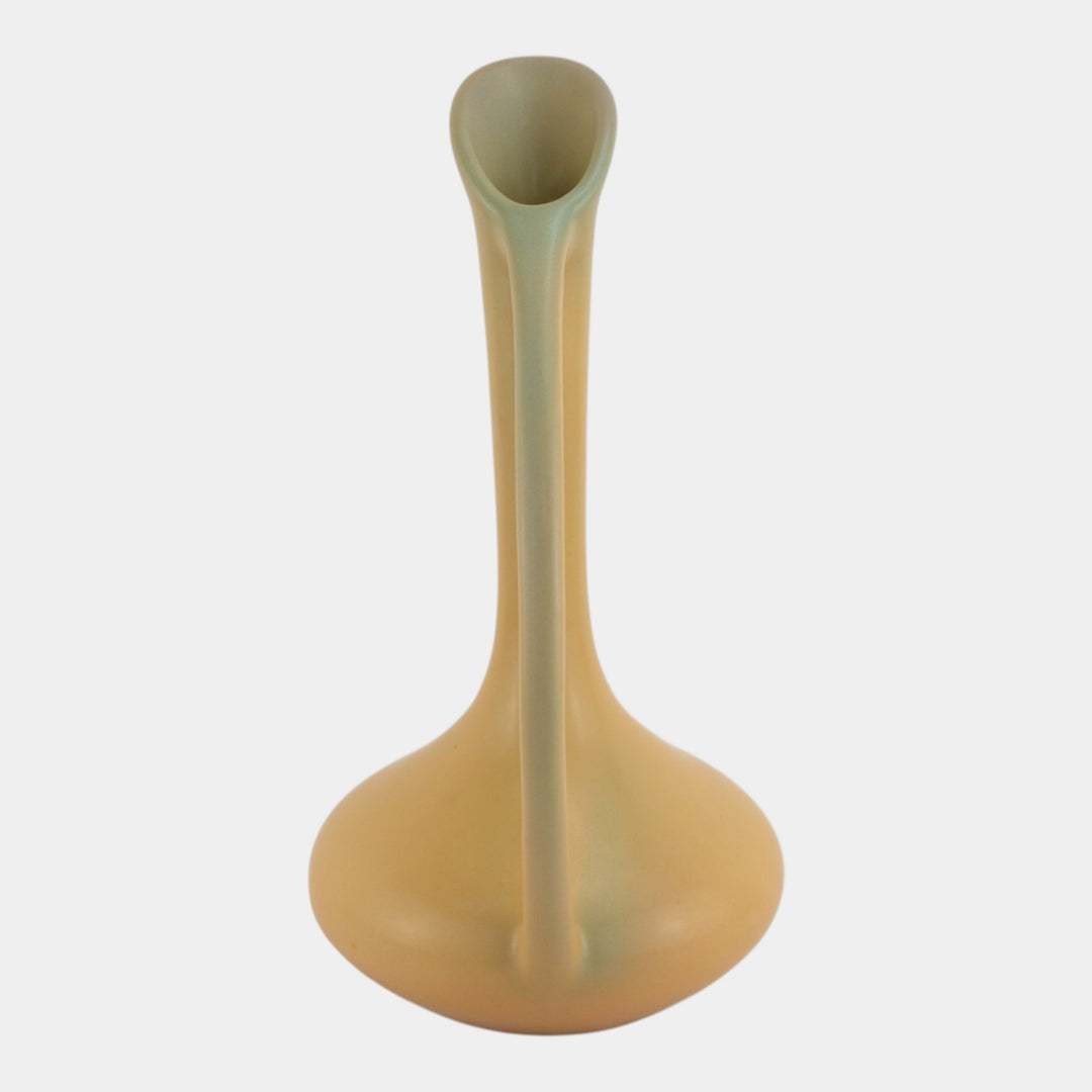 Van Briggle Art Pottery Tall Aspen Sunrise Yellow Mid Century Style Ewer - Just Art Pottery