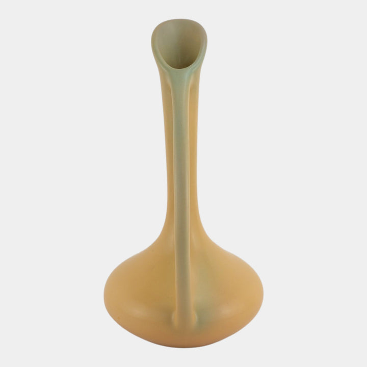 Van Briggle Art Pottery Tall Aspen Sunrise Yellow Mid Century Style Ewer - Just Art Pottery