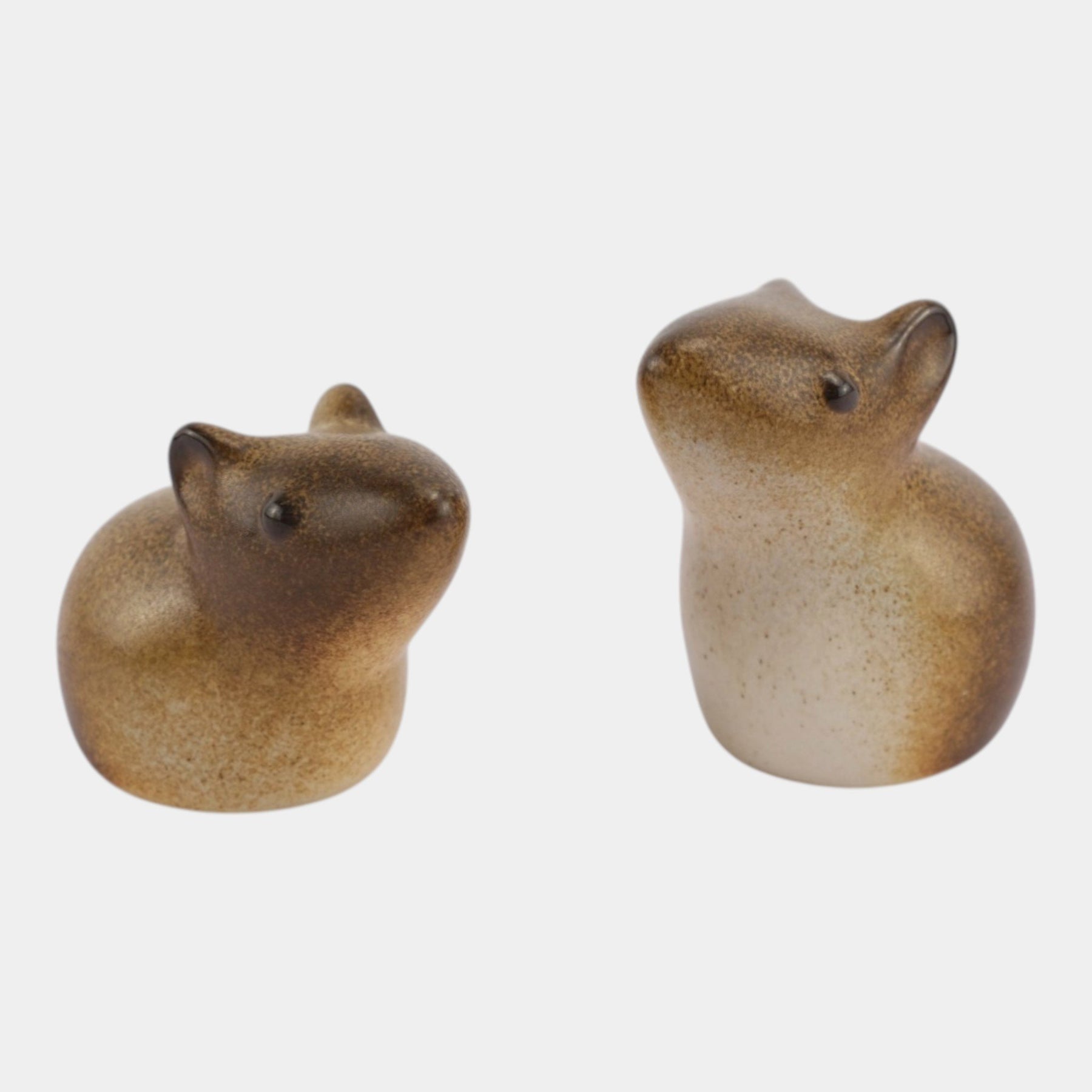 NASTOYS Mid-Century PIERCE (SMALL)1個 Howard Pierce 1960s Mid Century Modern Art Pottery Brown Mice
