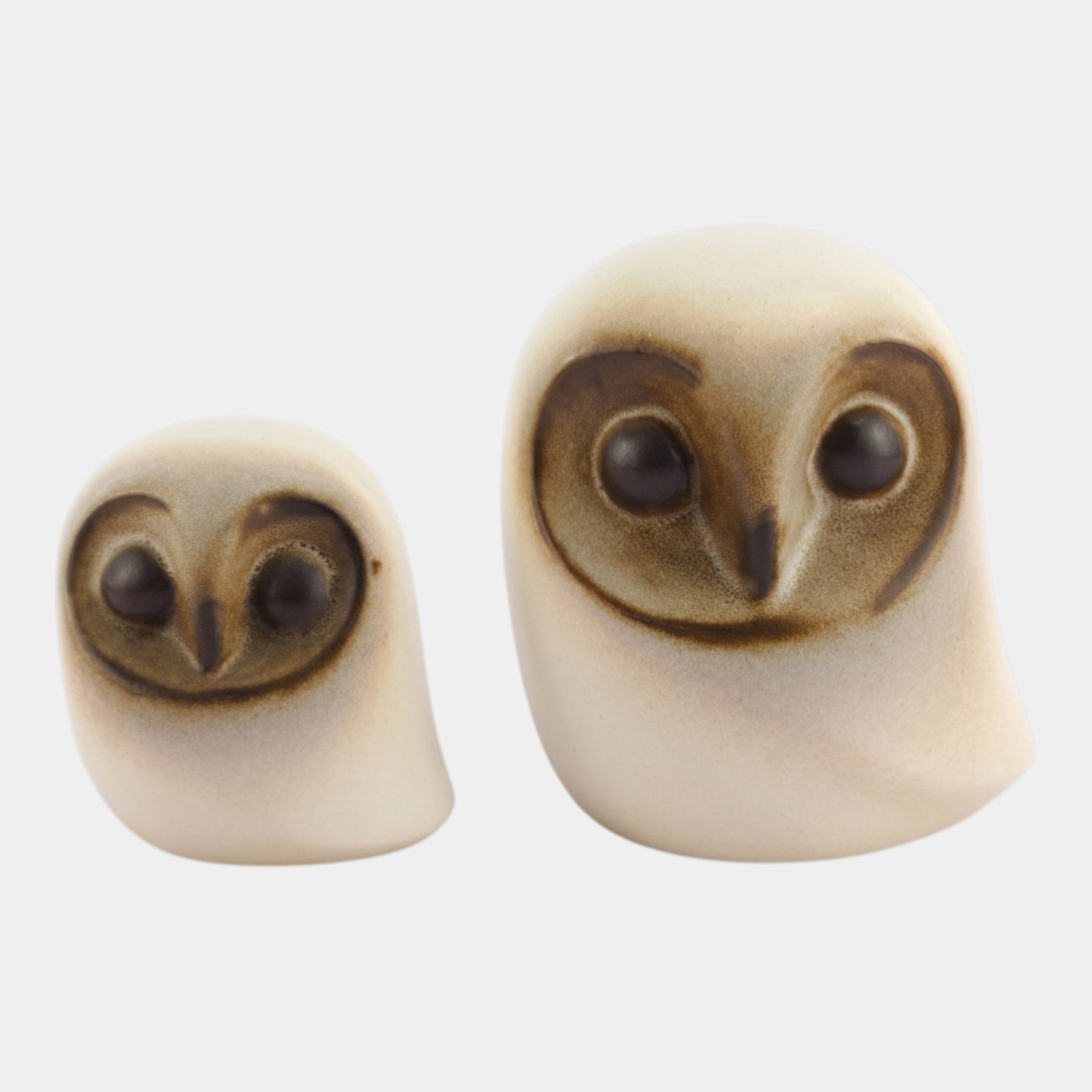 Howard Pierce Mid Century Modern Ceramic White Brown Barn Owl