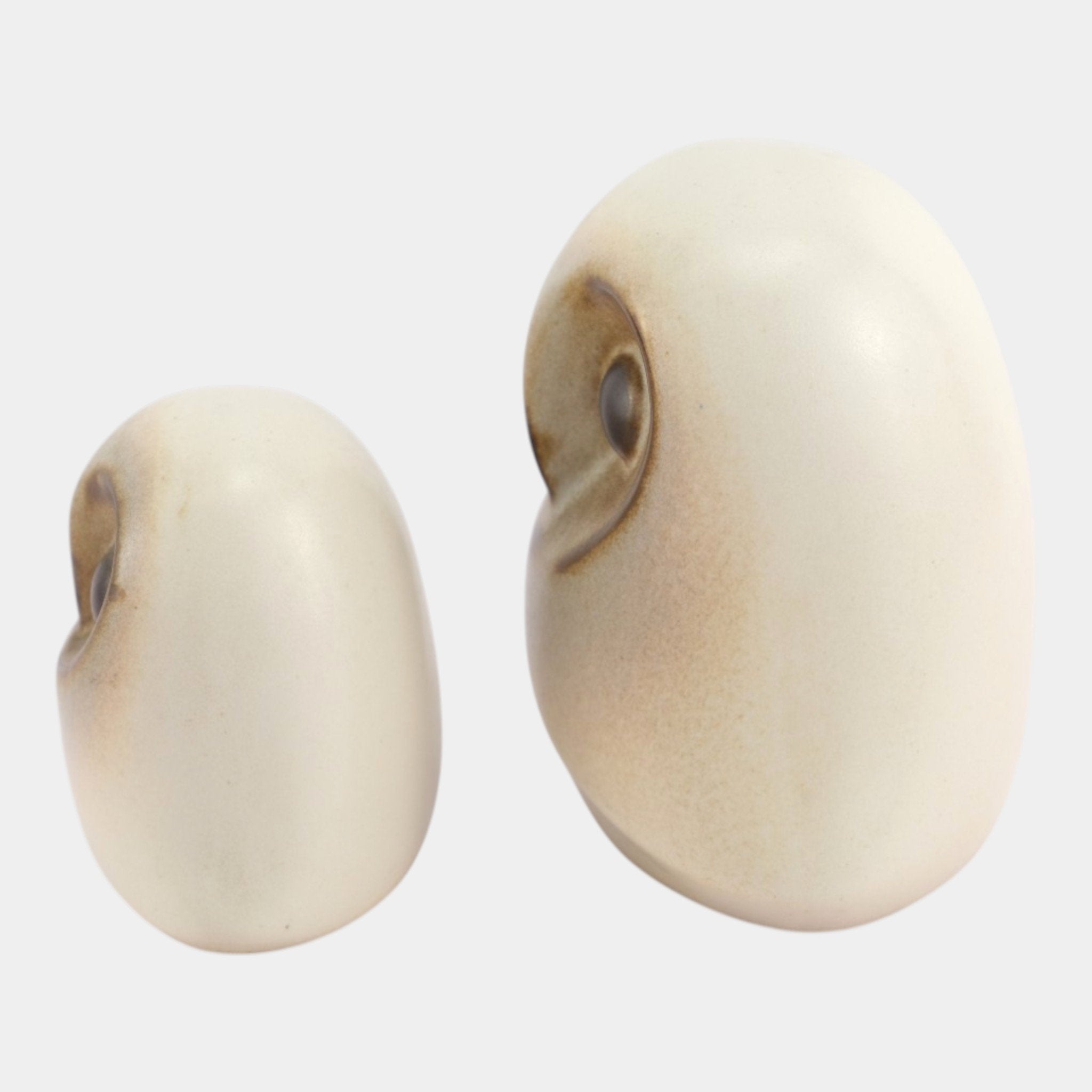 Howard Pierce Mid Century Modern Ceramic White Brown Barn Owl