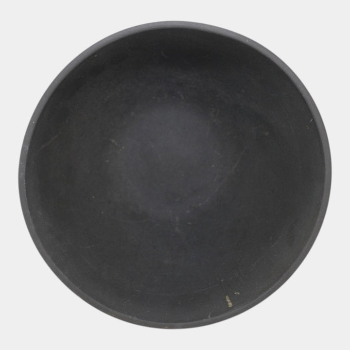 Rookwood Cirrus 1953 Vintage Mid Century Modern Pottery Black White Glazed Ceramic Bowl 7121