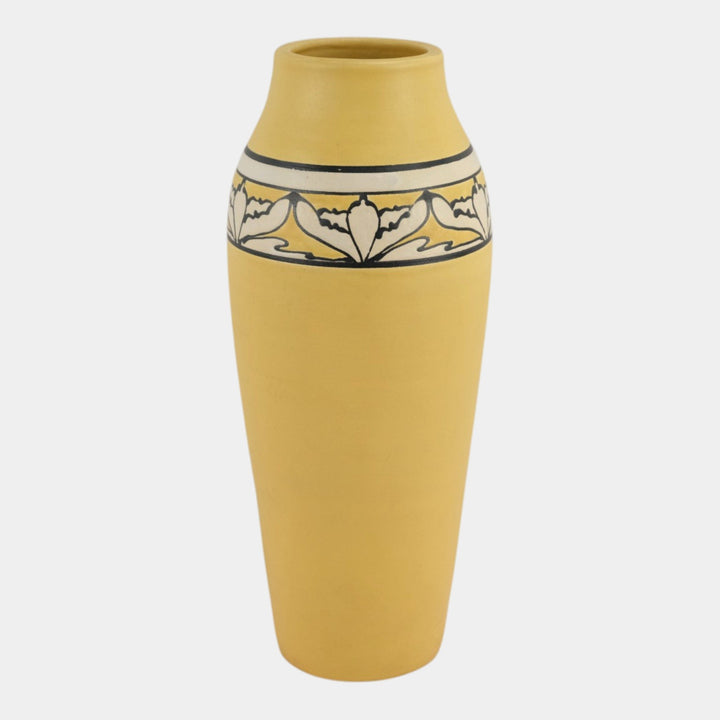 Ephraim Faience 1998 SEG Hand Made Pottery Desert Flower Yellow Ceramic Vase 842 - Just Art Pottery