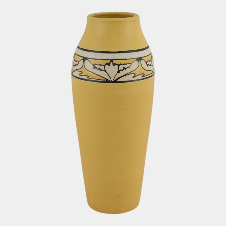 Ephraim Faience 1998 SEG Hand Made Pottery Desert Flower Yellow Ceramic Vase 842 - Just Art Pottery