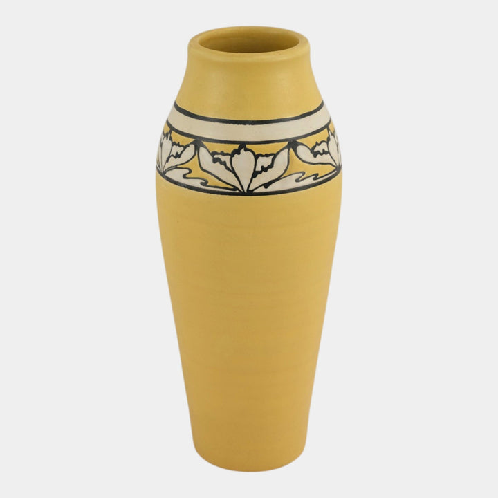Ephraim Faience 1998 SEG Hand Made Pottery Desert Flower Yellow Ceramic Vase 842 - Just Art Pottery