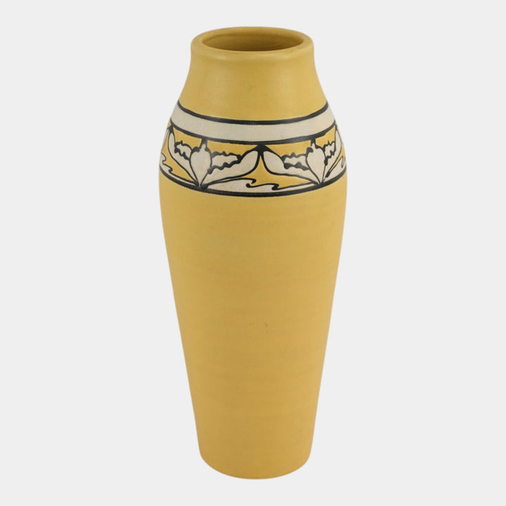 Ephraim Faience 1998 SEG Hand Made Pottery Desert Flower Yellow Ceramic Vase 842 - Just Art Pottery