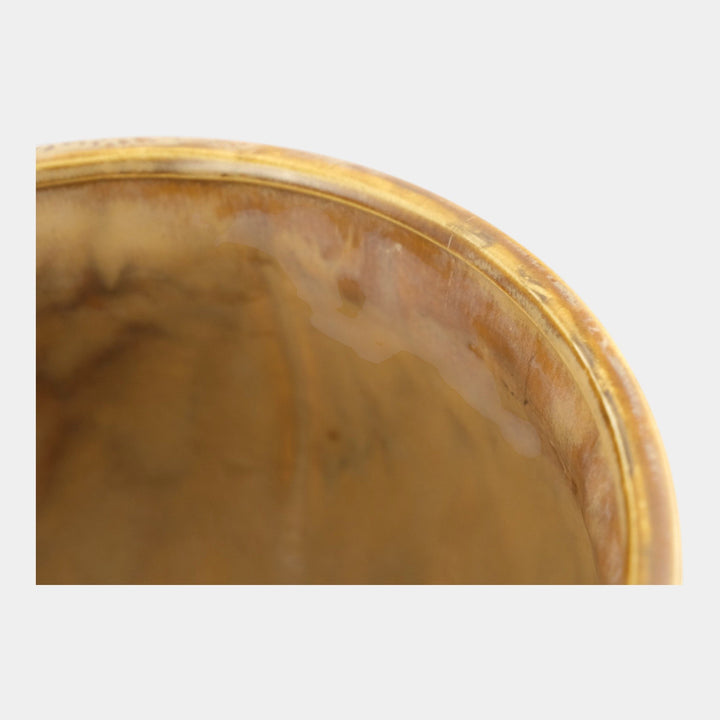 McCoy Diamond Quilted Mid Century Modern Art Pottery Large Jardiniere Planter - Just Art Pottery