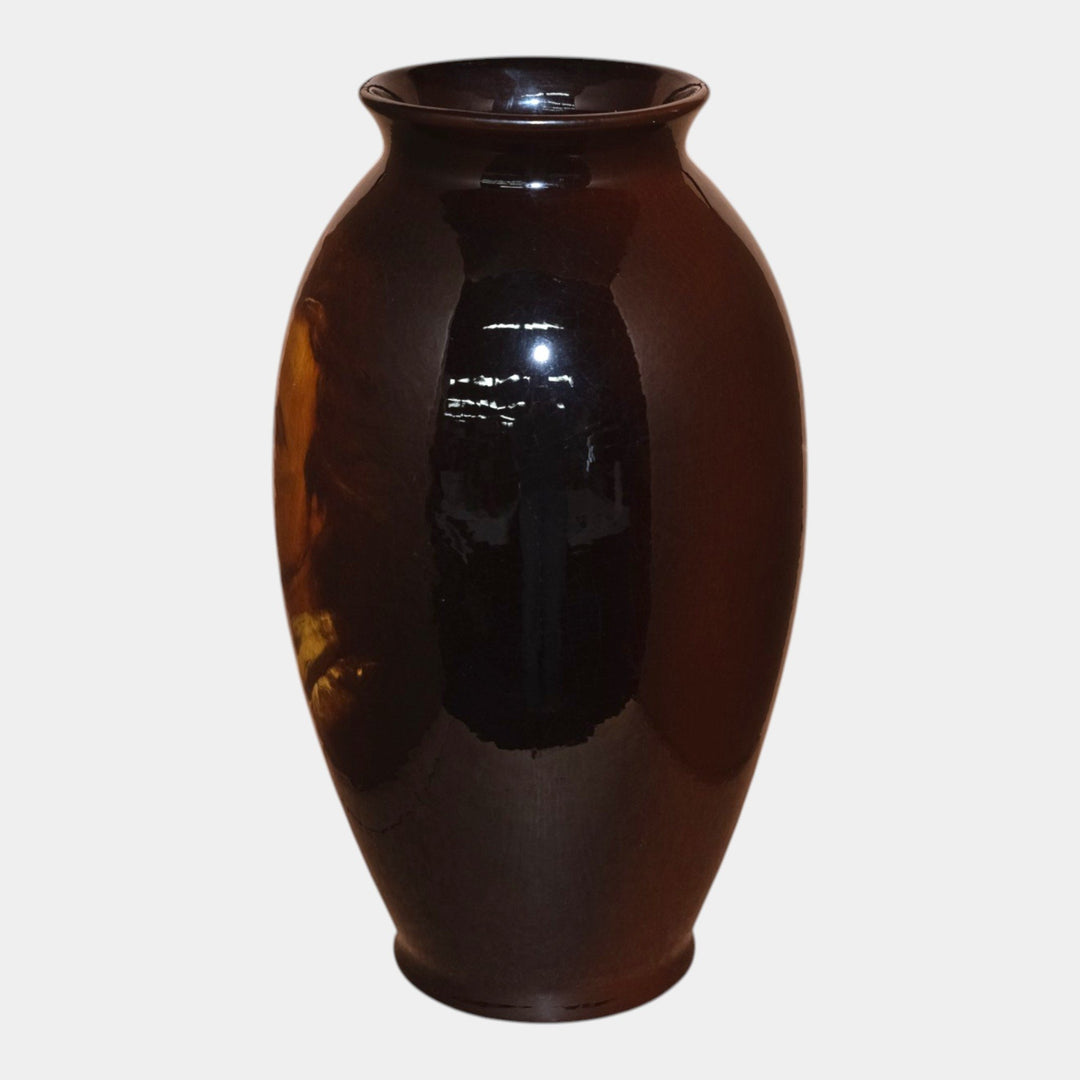 Roseville Rozane Early 1900s Art Pottery Standard Glaze Van Dyck Portrait Vase - Just Art Pottery