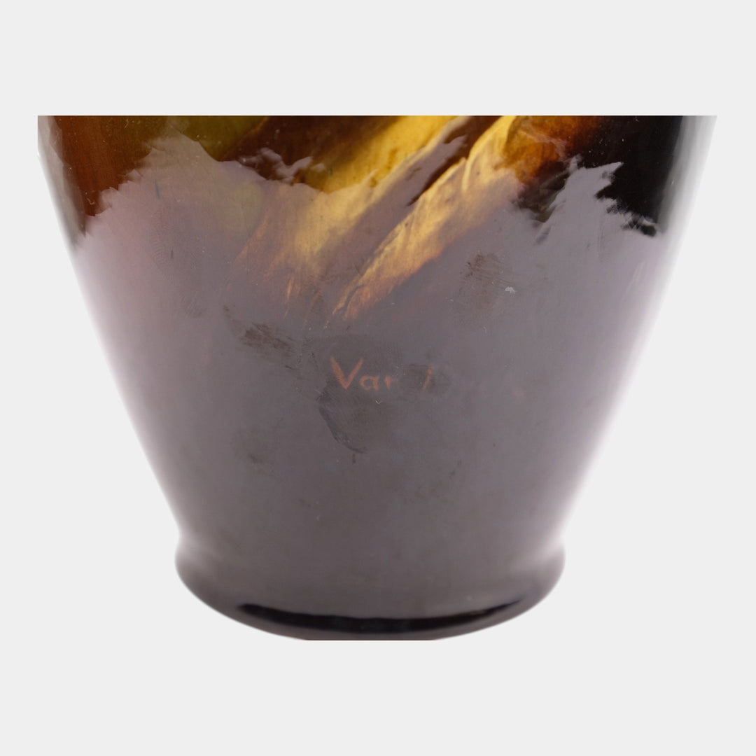Roseville Rozane Early 1900s Art Pottery Standard Glaze Van Dyck Portrait Vase - Just Art Pottery