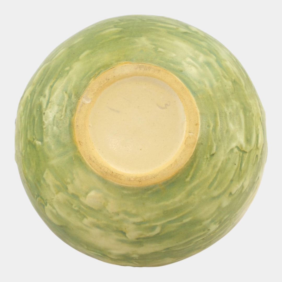 Roseville Blackberry 1932 Vintage Art Pottery Bulbous Ceramic Vase 574-6 - Just Art Pottery