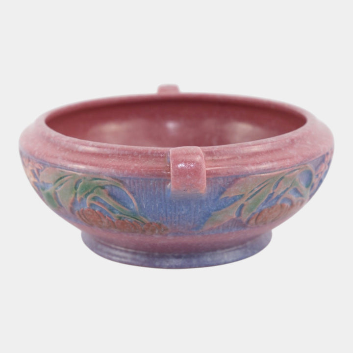 Roseville Baneda Pink 1932 Vintage Arts and Crafts Pottery Ceramic Bowl 232-6 - Just Art Pottery