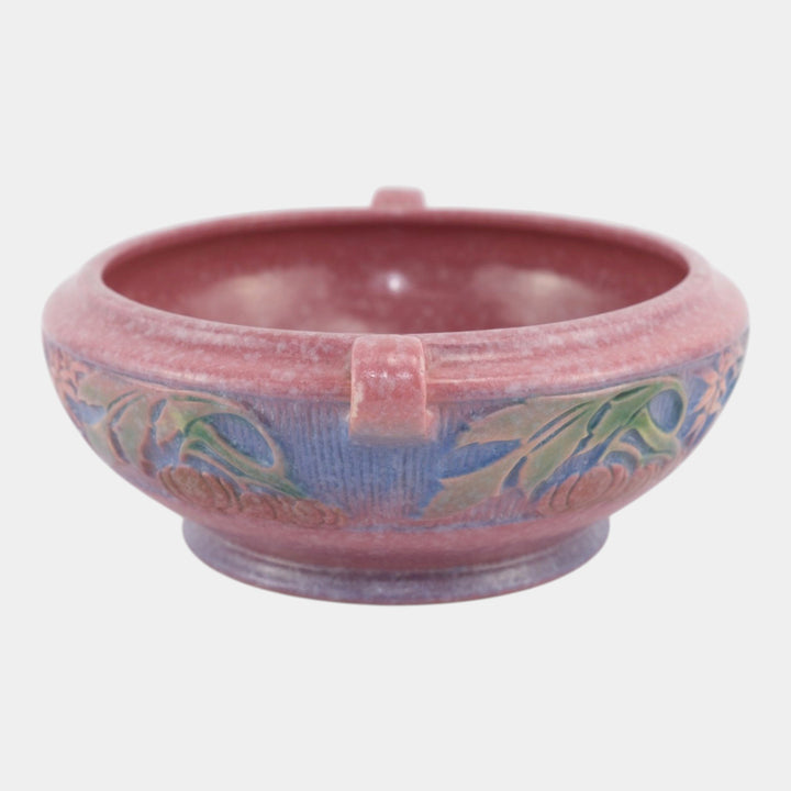 Roseville Baneda Pink 1932 Vintage Arts and Crafts Pottery Ceramic Bowl 232-6 - Just Art Pottery