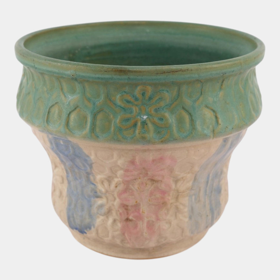 Hull Early Art Vintage Pottery 1920s Stoneware Large Planter Vase - Just Art Pottery