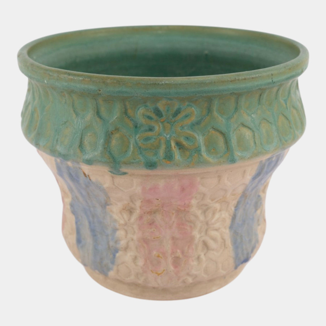 Hull Early Art Vintage Pottery 1920s Stoneware Large Planter Vase - Just Art Pottery