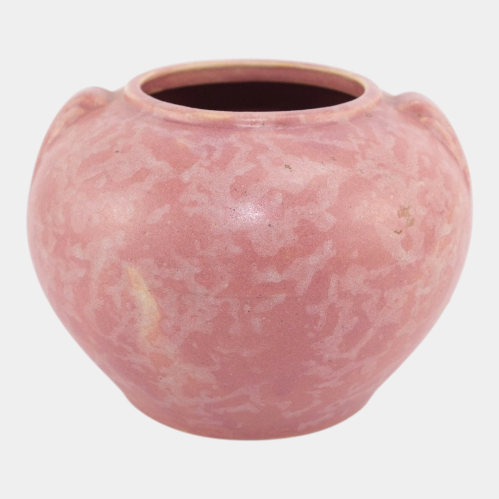 Brush McCoy Art Vellum 1930s Art Deco Pottery Matte Pink Ceramic
