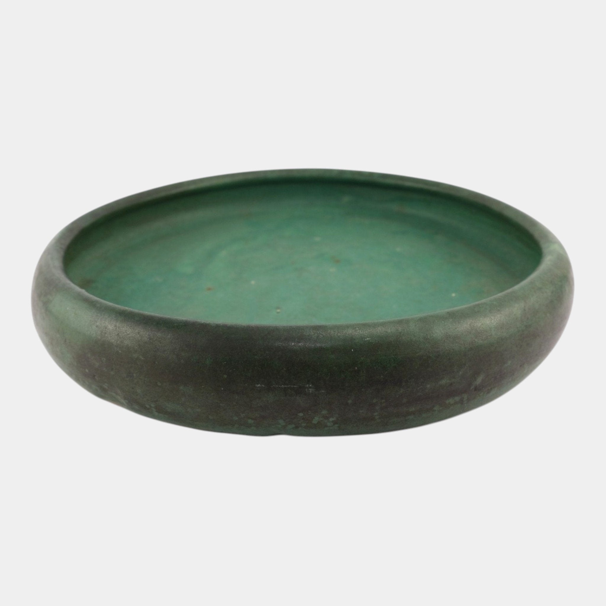 Zanesville Stoneware 1930s Vintage Arts And Craft Pottery Green