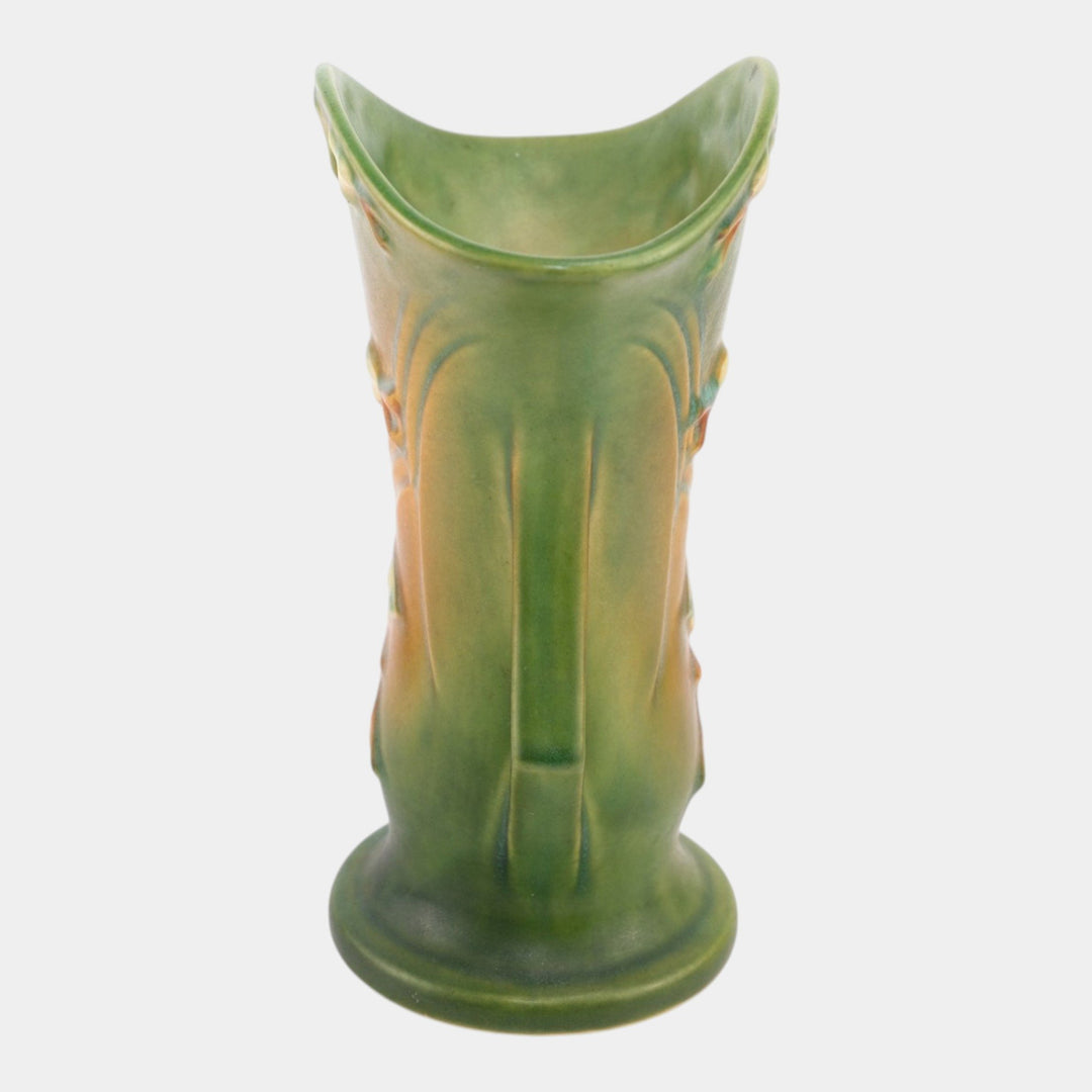 Roseville Snowberry Green 1947 Mid Century Modern Pottery Ceramic Vase 1V2-9 - Just Art Pottery