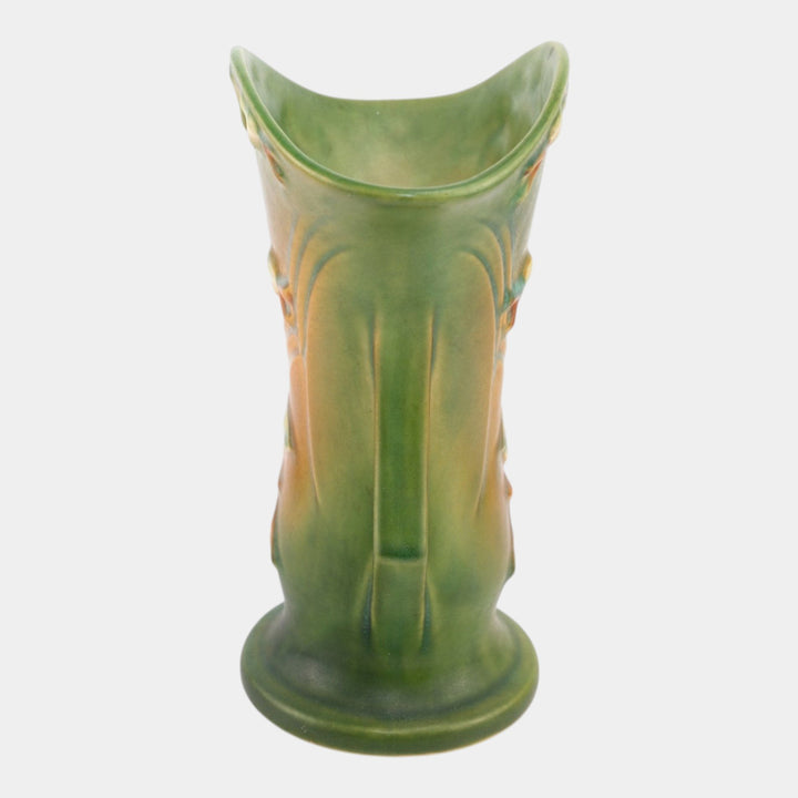 Roseville Snowberry Green 1947 Mid Century Modern Pottery Ceramic Vase 1V2-9 - Just Art Pottery