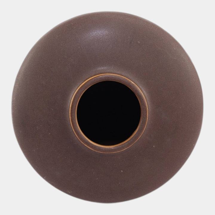 Roseville Victorian Art Brown 1925 Vintage Art Pottery Ceramic Flower Vase 258-7 - Just Art Pottery