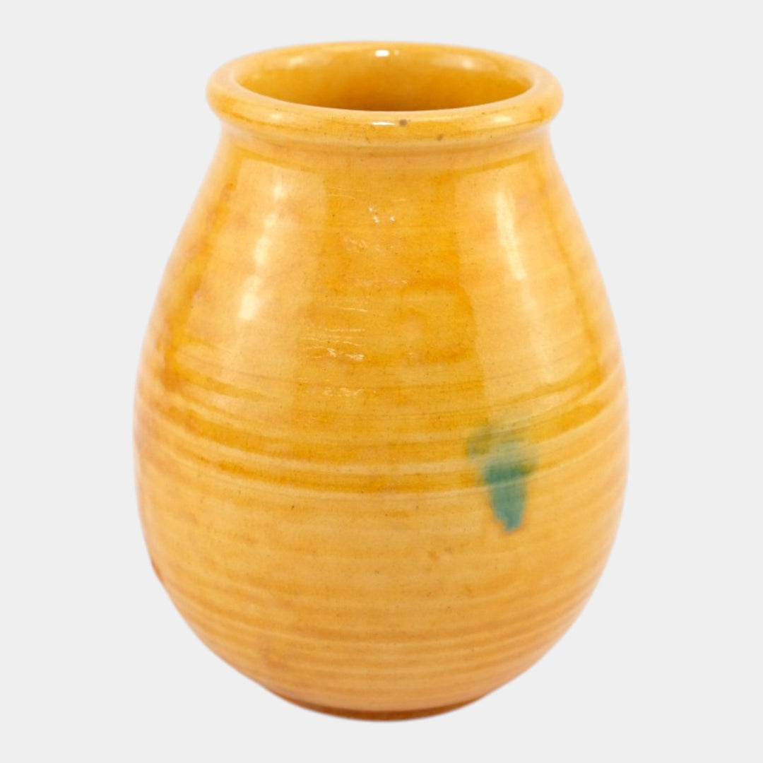 Newcomb College 1910-15 Arts and Crafts Pottery Orange Glaze Ceramic Vase - Just Art Pottery