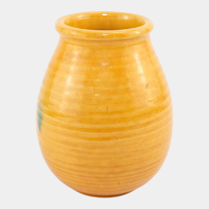 Newcomb College 1910-15 Arts and Crafts Pottery Orange Glaze Ceramic Vase - Just Art Pottery