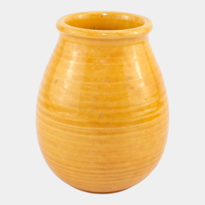 Newcomb College 1910-15 Arts and Crafts Pottery Orange Glaze Ceramic Vase - Just Art Pottery