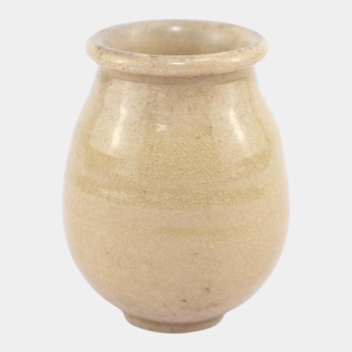 Newcomb College 1910-15 Vintage Arts and Crafts Pottery Ivory Glaze Ceramic Vase - Just Art Pottery