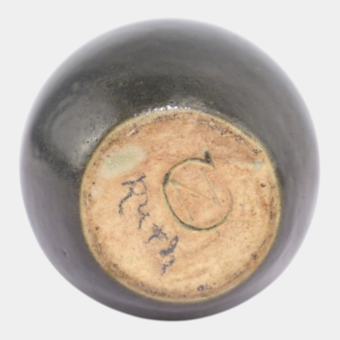 Newcomb College 1910-15 Vintage Arts and Crafts Pottery Ivory Glaze Ceramic Vase - Just Art Pottery