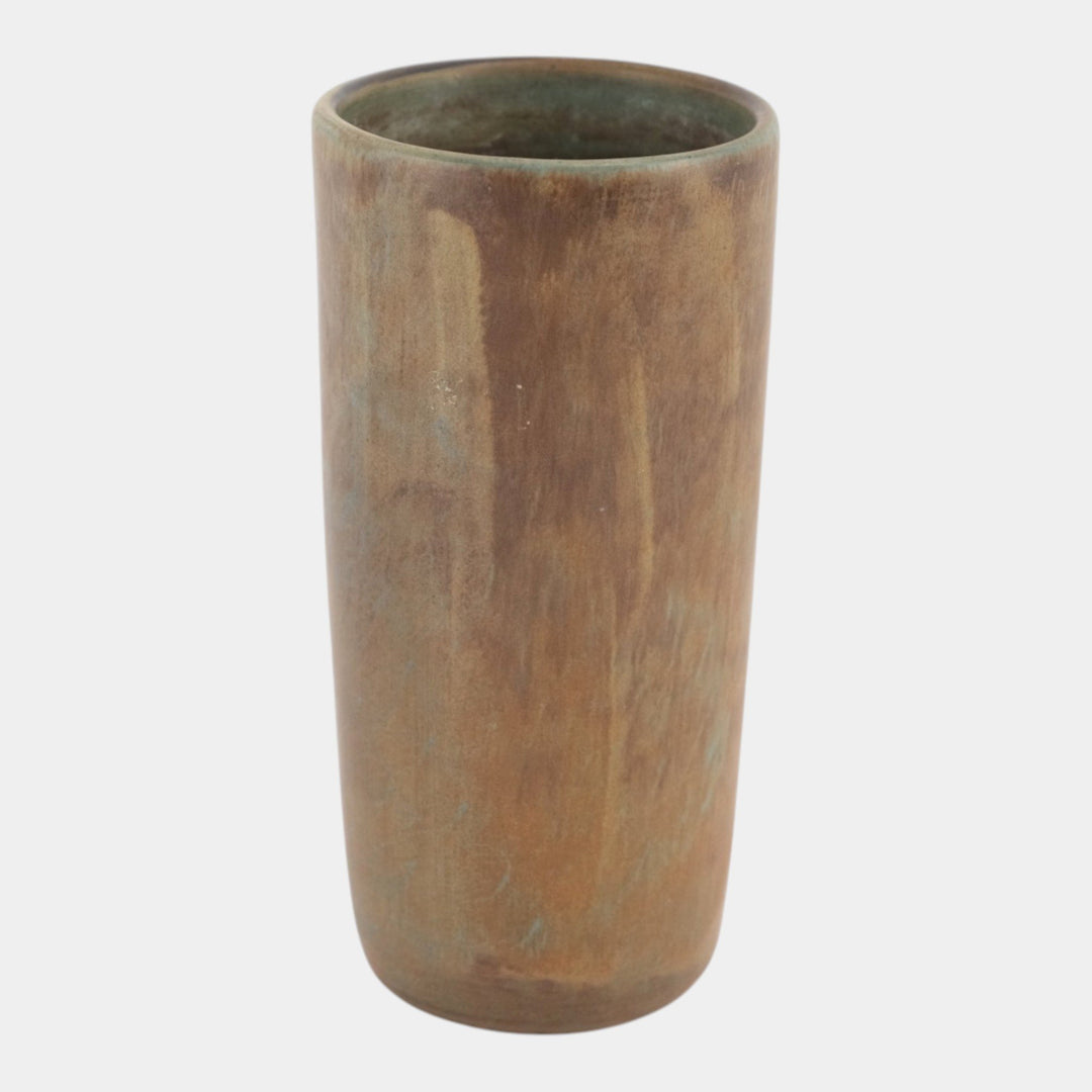 Peters and Reed Landsun 1920s Arts And Crafts Pottery Brown Ceramic Vase 4 - Just Art Pottery