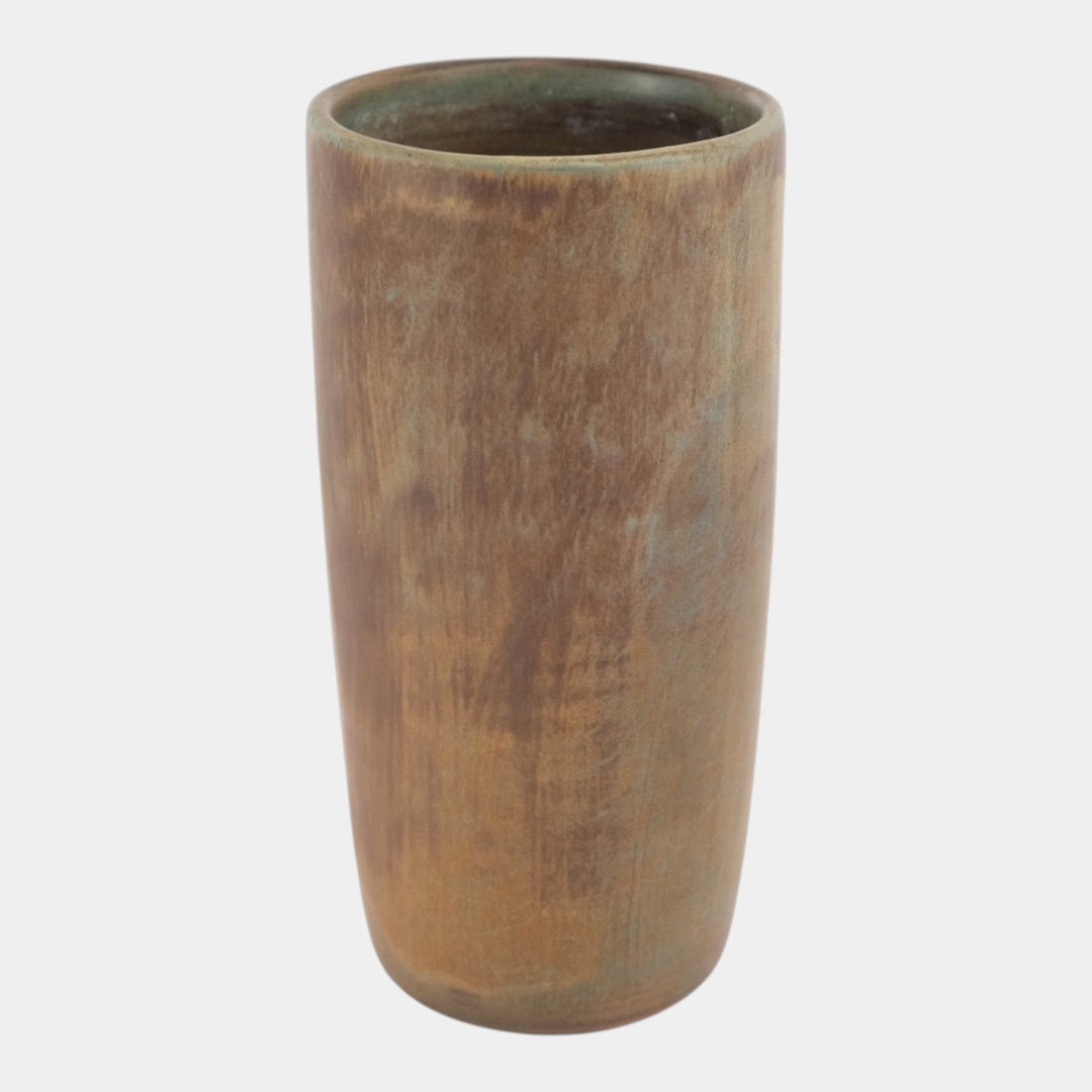 Peters and Reed Landsun 1920s Arts And Crafts Pottery Brown Ceramic Vase 4 - Just Art Pottery