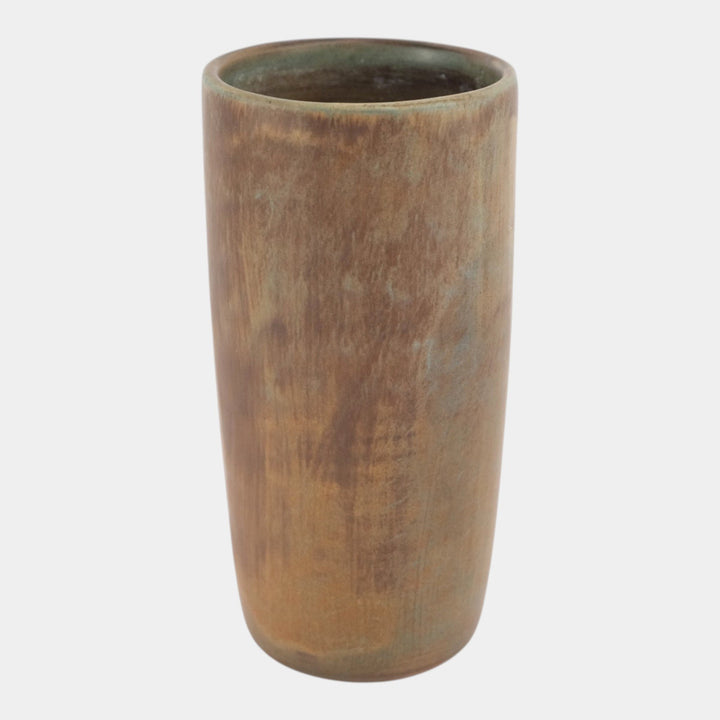 Peters and Reed Landsun 1920s Arts And Crafts Pottery Brown Ceramic Vase 4 - Just Art Pottery