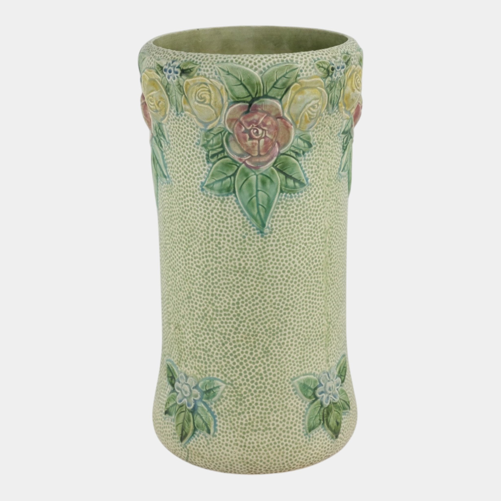 Roseville Rozane 1917 Vintage Art Pottery Green Tint Umbrella