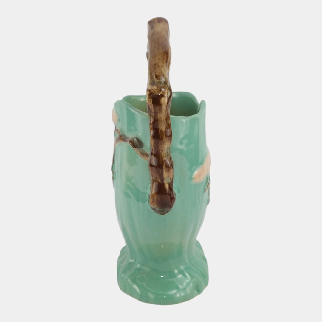 Roseville Ming Tree Green1949 Vintage Mid Century Modern Pottery Basket 509-12 - Just Art Pottery