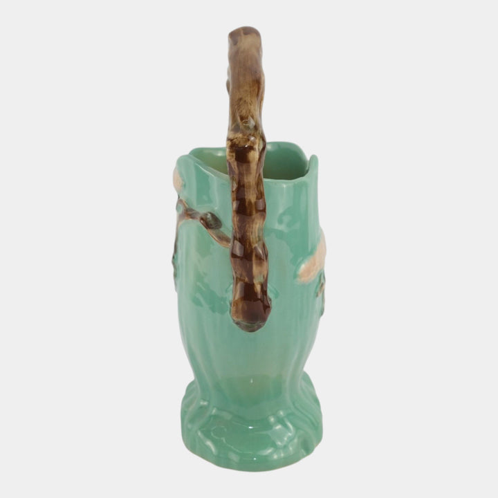 Roseville Ming Tree Green1949 Vintage Mid Century Modern Pottery Basket 509-12 - Just Art Pottery