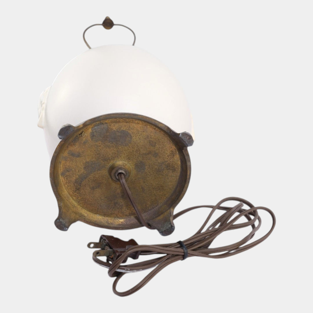 Roseville Tuscany Ivory II 1932 Art Deco Matte White Art Pottery Factory Lamp - Just Art Pottery